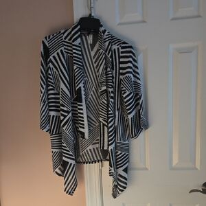 PerSeption Concept Monochrome Striped Jacket